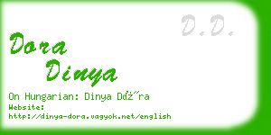 dora dinya business card